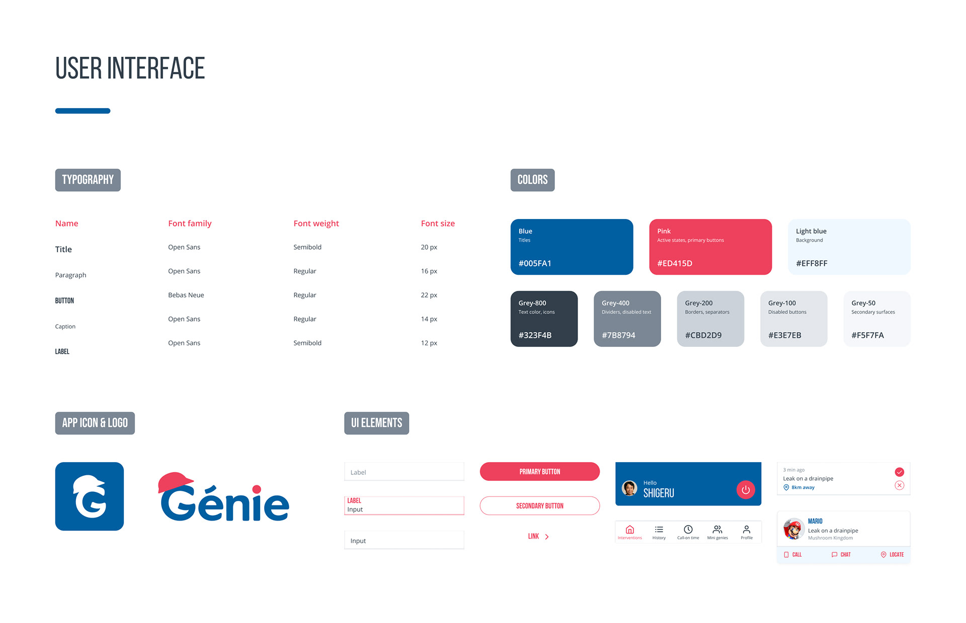 Genie - User interface